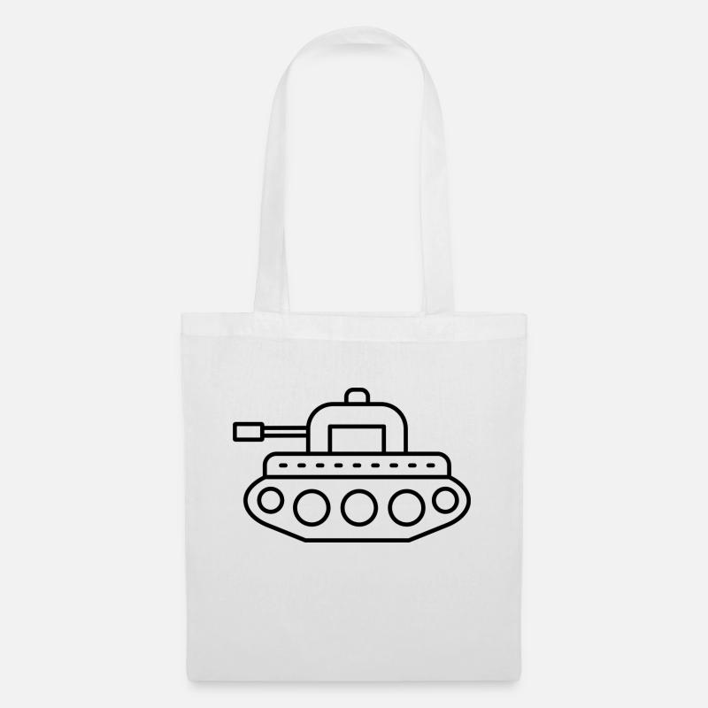 Panzer - Stoffbeutel - Weiß