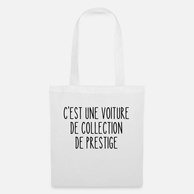 c'est une voiture de collection de prestige - Sac en tissu - blanc