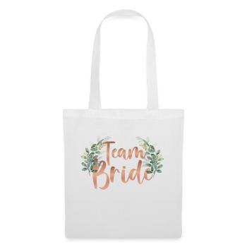 Team Bride Shirt - Stoffbeutel - Weiß - Vorne