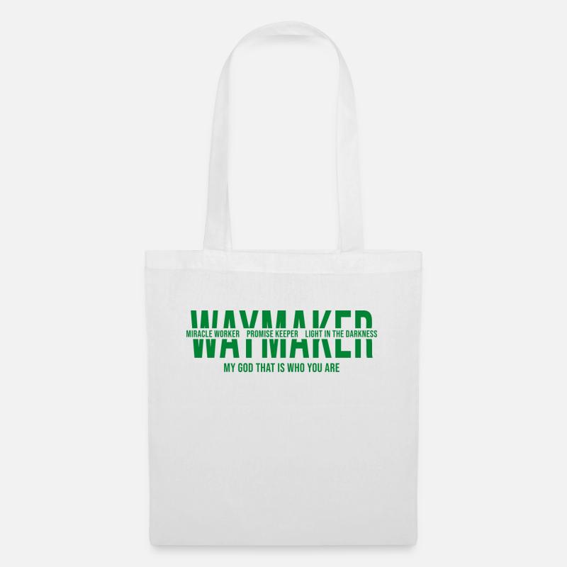 waymaker - Christian design - Tote Bag - white