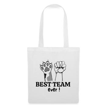 chien, propriétaire de chien, amoureux des chiens - Sac en tissu - blanc - Devant