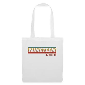 19th Birthday Gift Nineteen - Tote Bag - white - Front