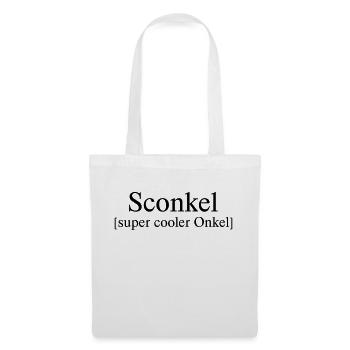 Sconkel - Onkel - Stoffbeutel - Weiß - Vorne