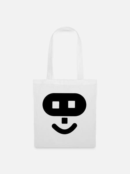Hacker-Logo - Stoffbeutel - Weiß