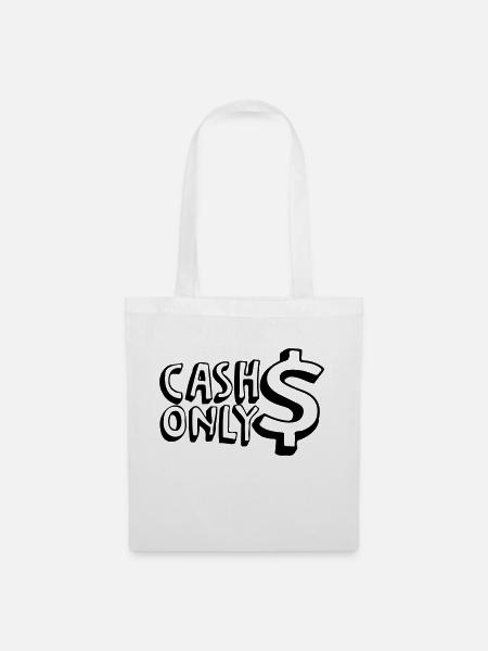 CashOnlyTST - Stoffbeutel - Weiß