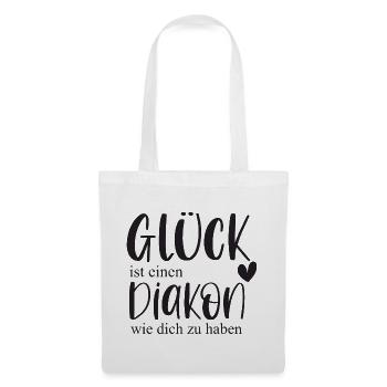 Diakon Ehrenamt Kirche Pfarrer Glaube Geschenk - Stoffbeutel - Weiß - Vorne