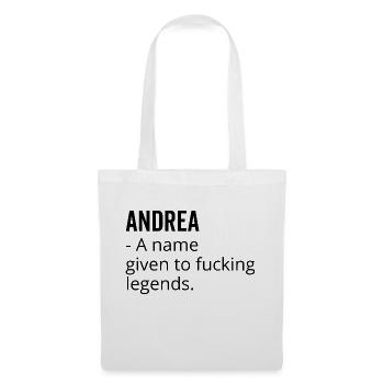 Andrea un nom donné à Fucking Legends - Sac en tissu - blanc - Devant