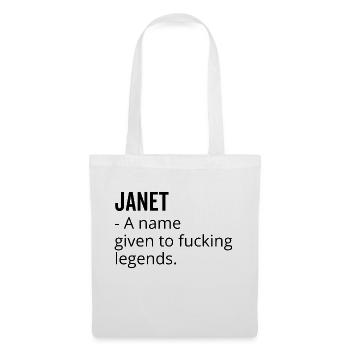 Janet un nom donné à Fucking Legends - Sac en tissu - blanc - Devant