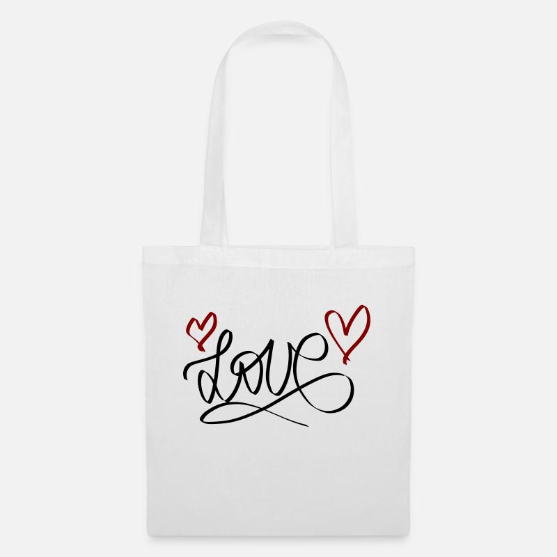Love <3 - Stoffbeutel - Weiß
