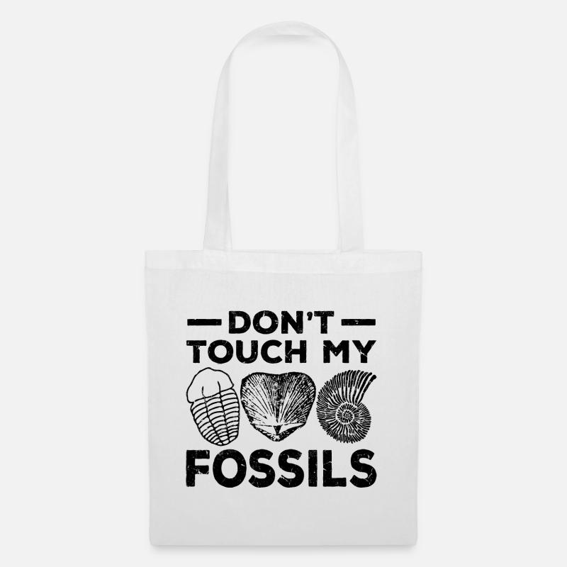 Fossilien sammeln - Stoffbeutel - Weiß