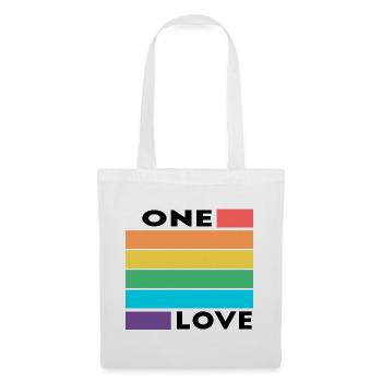 LGBTQ Un amour - Sac en tissu - blanc - Devant