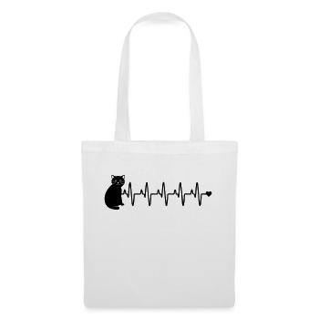 Amour des chats - Sac en tissu - blanc - Devant