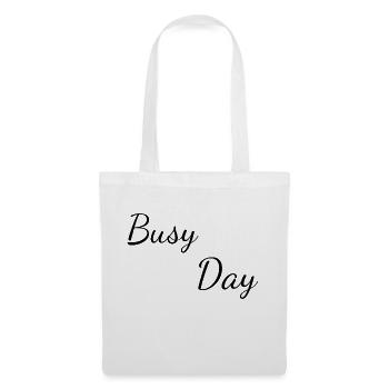 Busy day - Sac en tissu - blanc - Devant