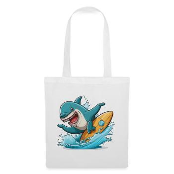 Surfeur de requins - Sac en tissu - blanc - Devant