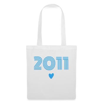 Né en 2011 garçon - Sac en tissu - blanc - Devant