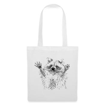 Raccoon - Tote Bag - white - Front