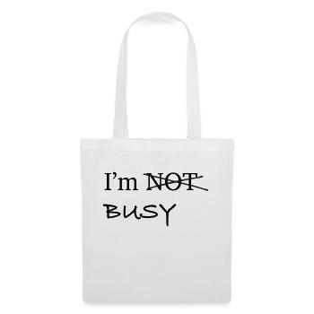 Im Busy - Tote Bag - white - Front