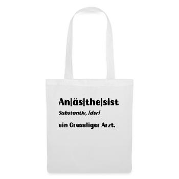 Anästhesist - Der gruselige Arzt - Stoffbeutel - Weiß - Vorne