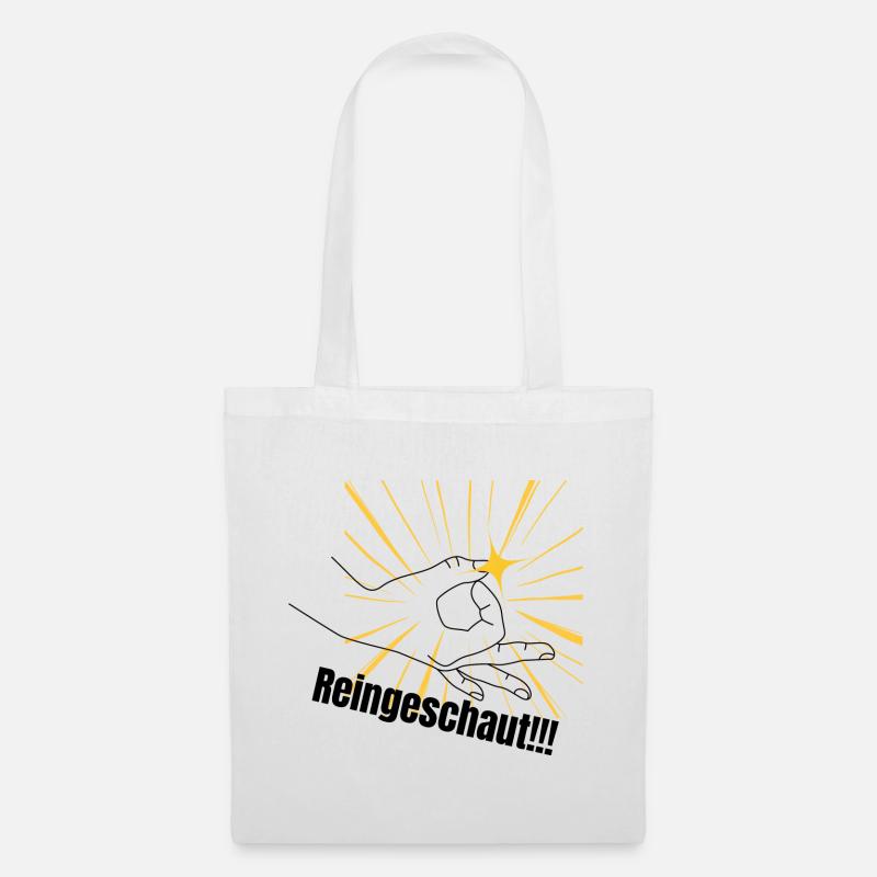 Poing de force dans l’auréole - Sac en tissu - blanc