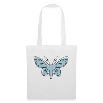 Abstraktes Design Schmetterling - Stoffbeutel - Weiß - Vorne