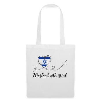 We stand with Israel - Stoffbeutel - Weiß - Vorne