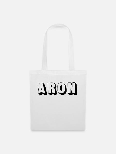 Name - Aron - Stoffbeutel - Weiß