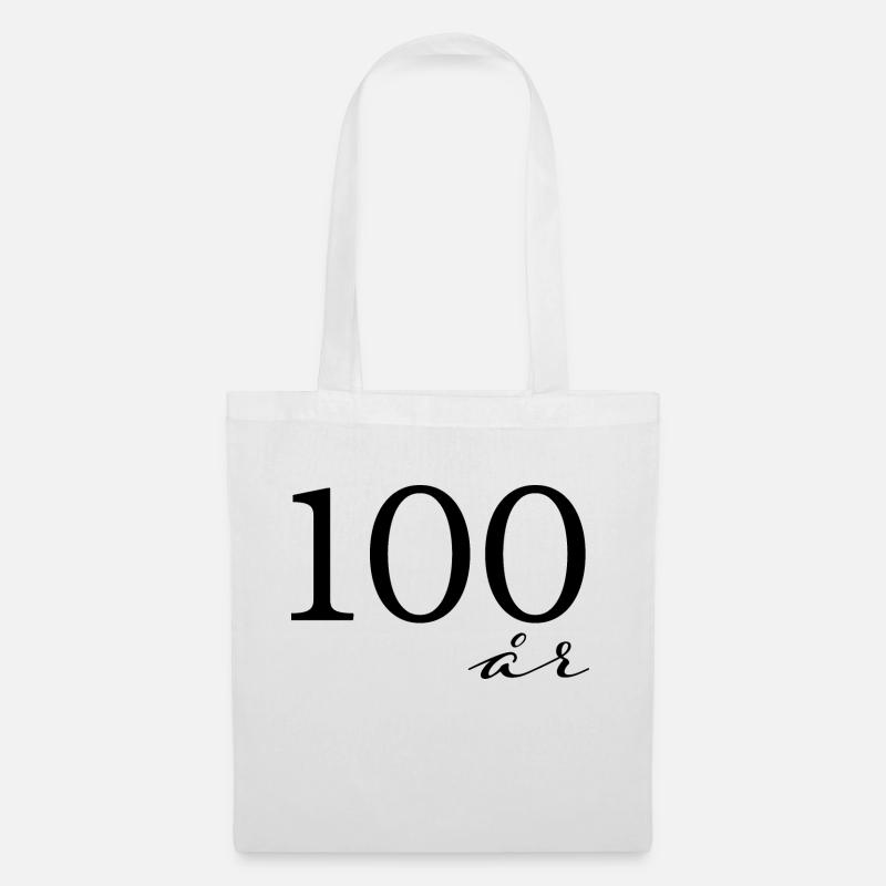 100 Jahre - Stoffbeutel - Weiß