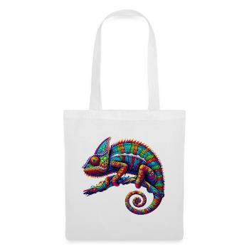 Caméléon - Sac en tissu - blanc - Devant