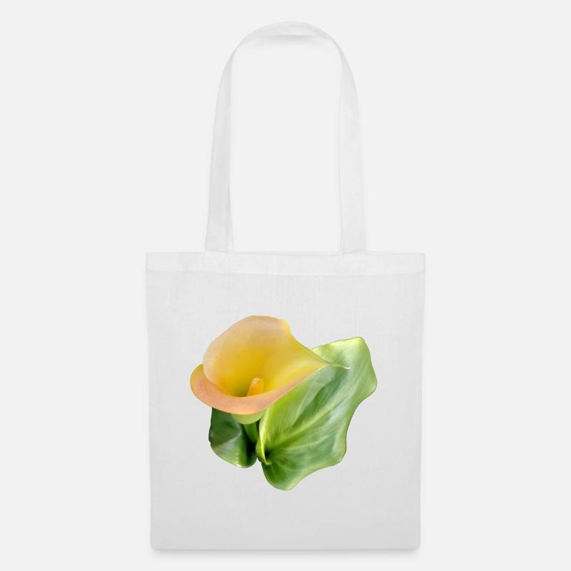 GELBE CALLA-LILIE - Stoffbeutel - Weiß