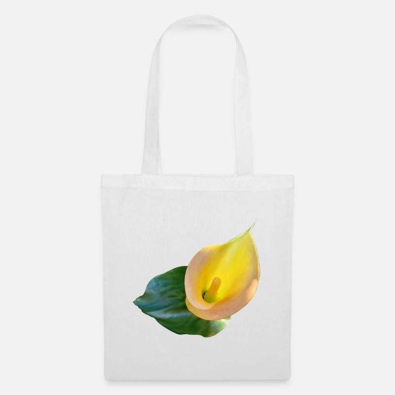 GELBE CALLA-LILIE - Stoffbeutel - Weiß
