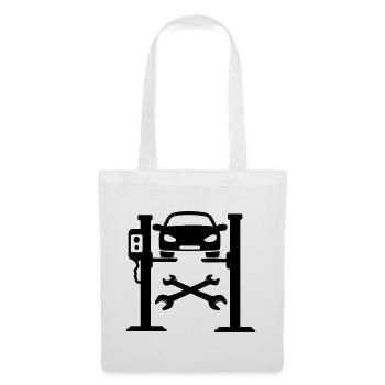 Car garage logo - Tote Bag - white - Front
