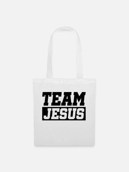 jesus team - Stoffbeutel - Weiß