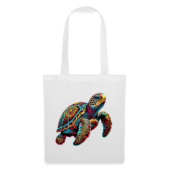 Tortue - Sac en tissu - blanc - Devant