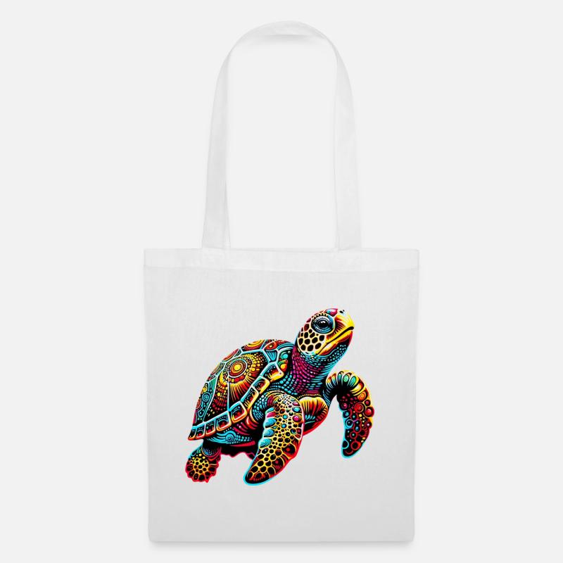 Schildkröte - Stoffbeutel - Weiß