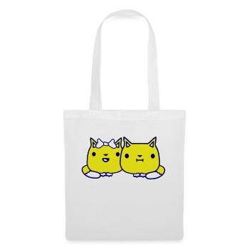 Two Cats Couple 2 Romantic Couple in Love - Tote Bag - white - Front