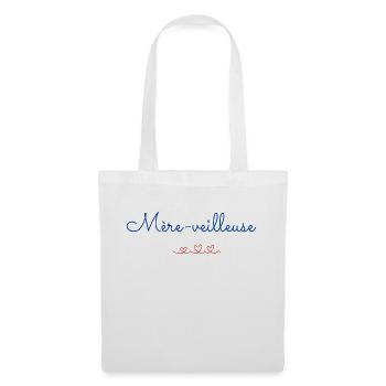 Mère veilleuse, cadeau pour les mamans - Sac en tissu - blanc - Devant