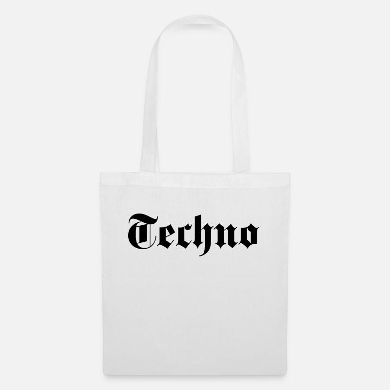 Gothic Techno Logo - Stoffbeutel - Weiß