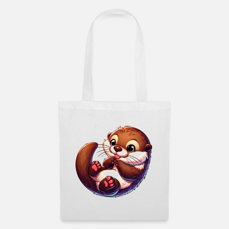 Otter - Stoffbeutel - Weiß