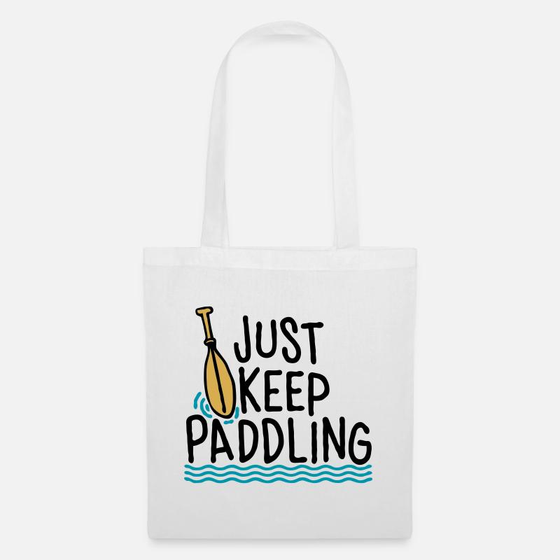Just Keep Paddling - Tote Bag - white
