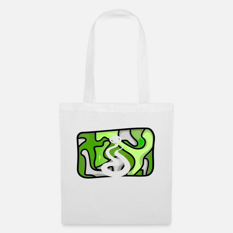 snake snake bite snakes - Tote Bag - white