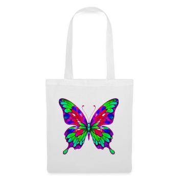 Schmetterling - Stoffbeutel - Weiß - Vorne