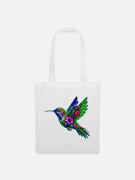 Kolibri - Stoffbeutel - Weiß
