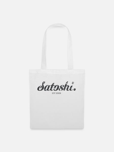 Satoshi Bitcoin Hodl - Stoffbeutel - Weiß