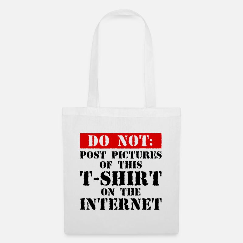 Do Not Internet – Nerd, Social Media & Geek Fun - Stoffbeutel - Weiß