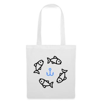 Pêche et pêche | Petri Heil Hobby Logo - Sac en tissu - blanc - Devant