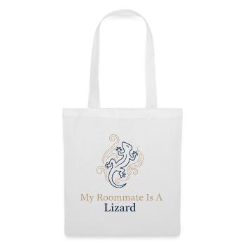 My roommate is a lizard - Tote Bag - white - Front
