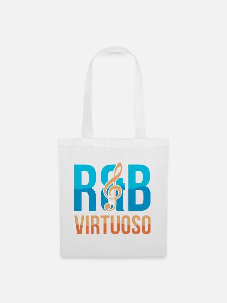 RnB Musikvirtuose E1 Deep Blue - Stoffbeutel - Weiß