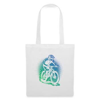 Mountainbike Liebe zum Anziehen - Stoffbeutel - Weiß - Vorne