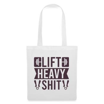 Motivation fitness Bodybuilder Charge Heavy Stuffs - Sac en tissu - blanc - Devant
