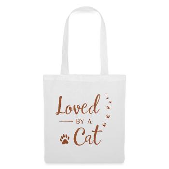 Loved by a Cat - Tote Bag - white - Front